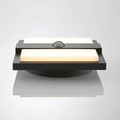 Lucande Lámparas Gylfi Aplique Exterior W/Sensor Graphite/White - Lucande -Lucande 42510965744325