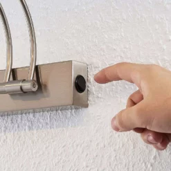 Lucande Lámparas Dimitrij Aplique De Pared Nickel - Lucande -Lucande 42510965745555