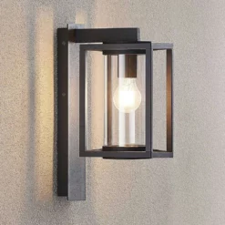 Lucande Lámparas Ferda Down Aplique Exterior IP44 Graphite - Lucande -Lucande 42510965759963