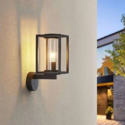 Lucande Lámparas Ferda Up Aplique Exterior IP44 Graphite - Lucande -Lucande 42510965760234