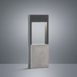 Lucande Lámparas Tekiro Lámpara Exterior/Jardín H45 Grey - Lucande 5 Lucande Lámparas Tekiro Lámpara Exterior/Jardín H45 Grey - Lucande -Lucande 4251096587883lucande tekiro led sockellampe beton 45 cm3