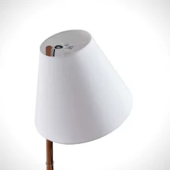 Lucande Lámparas Jinda Lámpara De Pie White/Wood - Lucande -Lucande 4251096593457jinda gulvlampe4
