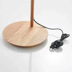Lucande Lámparas Jinda Lámpara De Pie White/Wood - Lucande -Lucande 4251096593457jinda gulvlampe5