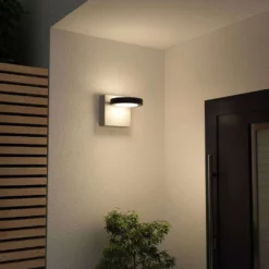 Lucande Lámparas Belna LED Exterior Aplique De Pared Grey - Lucande -Lucande 4251911702545lucande belna led aussenwandlampe betongrau3