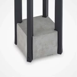 Lucande Lámparas Kalisa Square Lámpara Exterior/Jardín H42 Dark Grey - Lucande -Lucande 4251911703337lucande kalisa sockelleuchte eckig e274