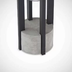 Lucande Lámparas Kalisa Round Lámpara Exterior/Jardín H42 Dark Grey - Lucande -Lucande 4251911703481lucande overa sockelleuchte rund e275