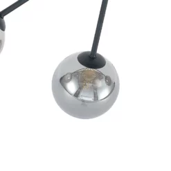 Lucande Lámparas Wynina 7 Lámpara De Techo Black/Smoke - Lucande -Lucande 42519117044956