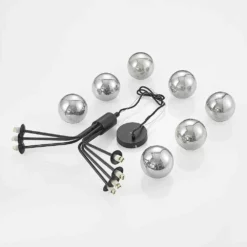 Lucande Lámparas Wynina Lámpara Colgante Black/Smoke - Lucande -Lucande 42519117045187