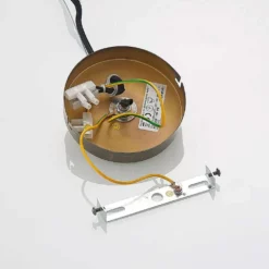 Lucande Lámparas Wynina Lámpara Colgante Brass/Amber - Lucande -Lucande 42519117045257