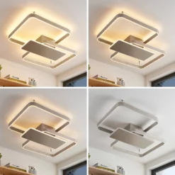 Lucande Lámparas Kadira 80 Lámpara De Techo Nickel - Lucande -Lucande 4251911710533 9922004 4