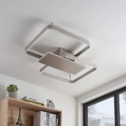 Lucande Lámparas Kadira 80 Lámpara De Techo Nickel - Lucande -Lucande 4251911710533 9922004 5