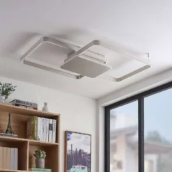 Lucande Lámparas Kadira 102 Lámpara De Techo Nickel - Lucande -Lucande 42519117105574