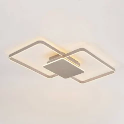 Lucande Lámparas Kadira 102 Lámpara De Techo Nickel - Lucande -Lucande 42519117105576