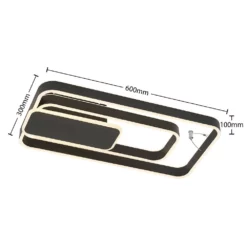 Lucande Lámparas Kadira 60 Lámpara De Techo Black - Lucande -Lucande 42519117105884