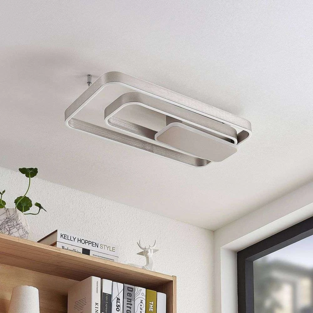 Lucande Lámparas Kadira 60 Lámpara De Techo Nickel - Lucande 3 Lucande Lámparas Kadira 60 Lámpara De Techo Nickel - Lucande - Imagen 3