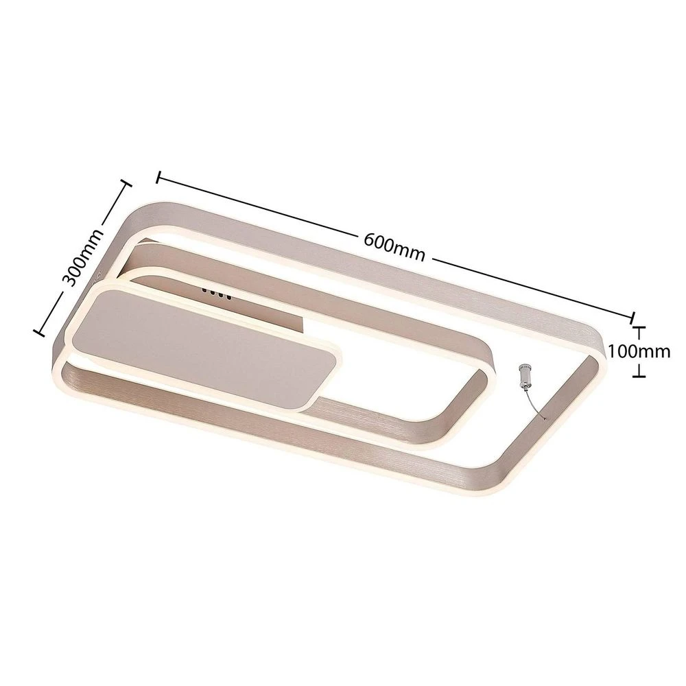 Lucande Lámparas Kadira 60 Lámpara De Techo Nickel - Lucande 4 Lucande Lámparas Kadira 60 Lámpara De Techo Nickel - Lucande - Imagen 4