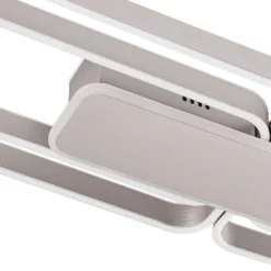 Lucande Lámparas Kadira 120 Lámpara De Techo Nickel - Lucande -Lucande 42519117107796