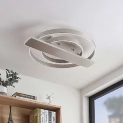 Lucande Lámparas Linetti Lámpara De Techo Nickel - Lucande -Lucande 42519117107934