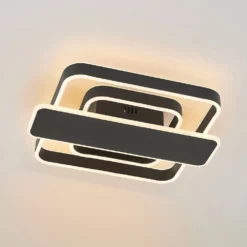 Lucande Lámparas Linetti Square 40 Lámpara De Techo Black - Lucande -Lucande 42519117108095