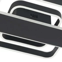 Lucande Lámparas Linetti Square 40 Lámpara De Techo Black - Lucande -Lucande 42519117108096