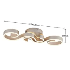 Lucande Lámparas Admira Lámpara De Techo L51,7 Nickel - Lucande 9 Lucande Lámparas Admira Lámpara De Techo L51,7 Nickel - Lucande -Lucande 42519117109154