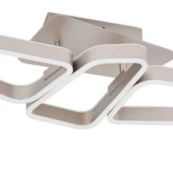 Lucande Lámparas Quinn 3 Lámpara De Techo Nickel - Lucande -Lucande 42519117110116