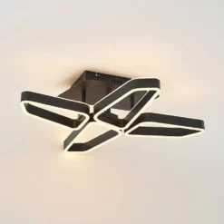 Lucande Lámparas Quinn 4 Lámpara De Techo Black/Gold - Lucande -Lucande 42519117110285