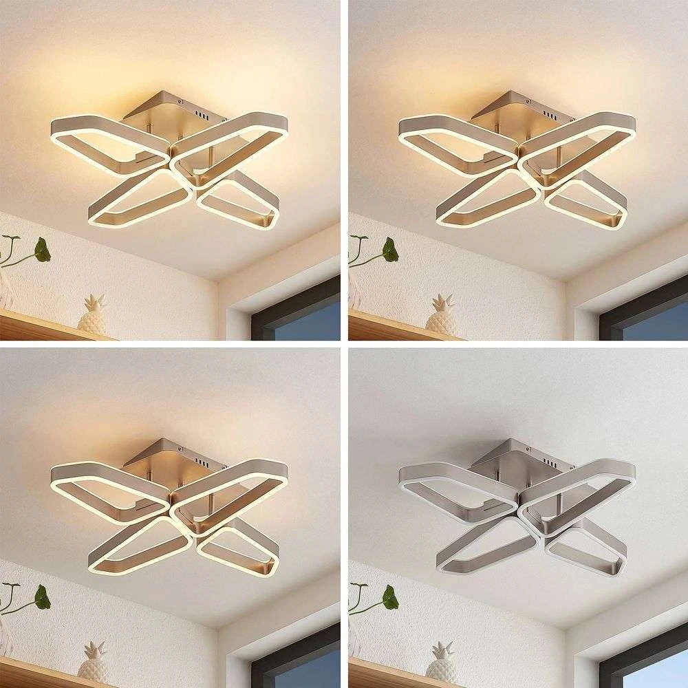 Lucande Lámparas Quinn 4 Lámpara De Techo Nickel - Lucande 2 Lucande Lámparas Quinn 4 Lámpara De Techo Nickel - Lucande - Imagen 2