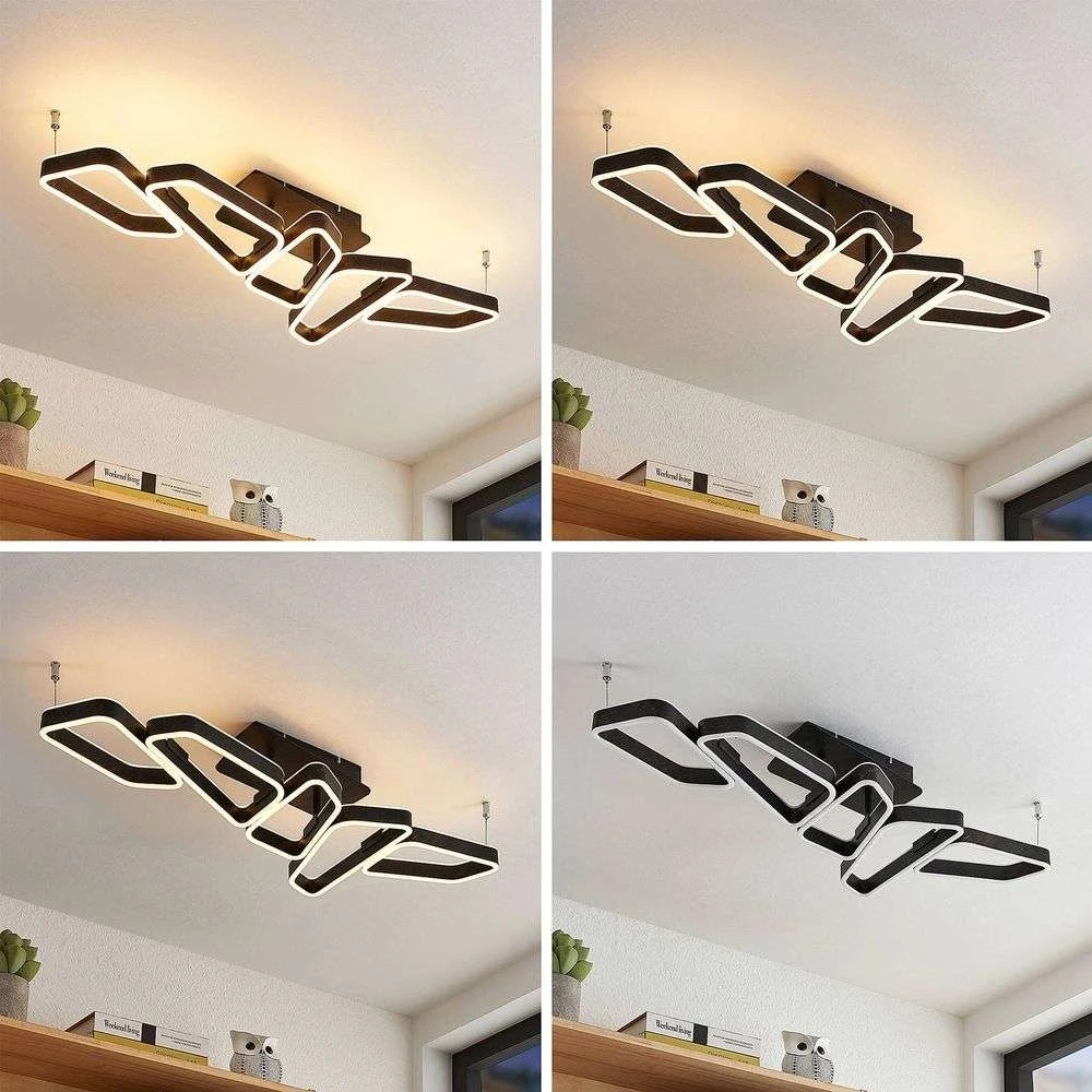 Lucande Lámparas Quinn 5 Lámpara De Techo Black/Gold - Lucande 2 Lucande Lámparas Quinn 5 Lámpara De Techo Black/Gold - Lucande - Imagen 2