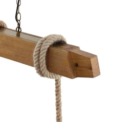 Lucande Lámparas Mevan 3 Lámpara Colgante Wood/Amber - Lucande -Lucande 42519117112956