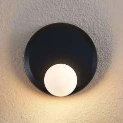 Lucande Lámparas Andelina Aplique De Pared Black/Opal - Lucande -Lucande 42519117121005