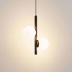 Lucande Lámparas Emarin Lámpara Colgante Black/Opal - Lucande -Lucande 42519117130536