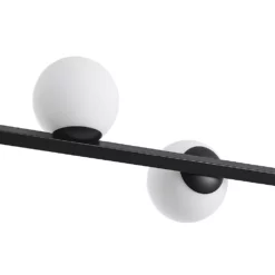 Lucande Lámparas Emarin Long Lámpara Colgante Black/Opal - Lucande -Lucande 42519117130845