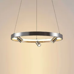 Lucande Lámparas Paliva Lámpara Colgante Ø48 Nickel - Lucande -Lucande 42519117131146