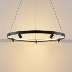 Lucande Lámparas Paliva Lámpara Colgante Ø80 Black - Lucande -Lucande 42519117131456