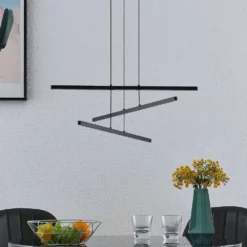 Lucande Lámparas Satilum Lámpara Colgante Black - Lucande -Lucande 42519117131693
