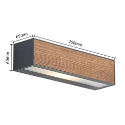 Lucande Lámparas Lengo Down Aplique Exterior L25 Wood - Lucande -Lucande 42519117198023
