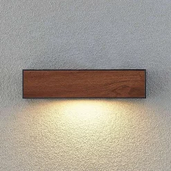 Lucande Lámparas Lengo Down Aplique Exterior L25 Wood - Lucande -Lucande 42519117198025