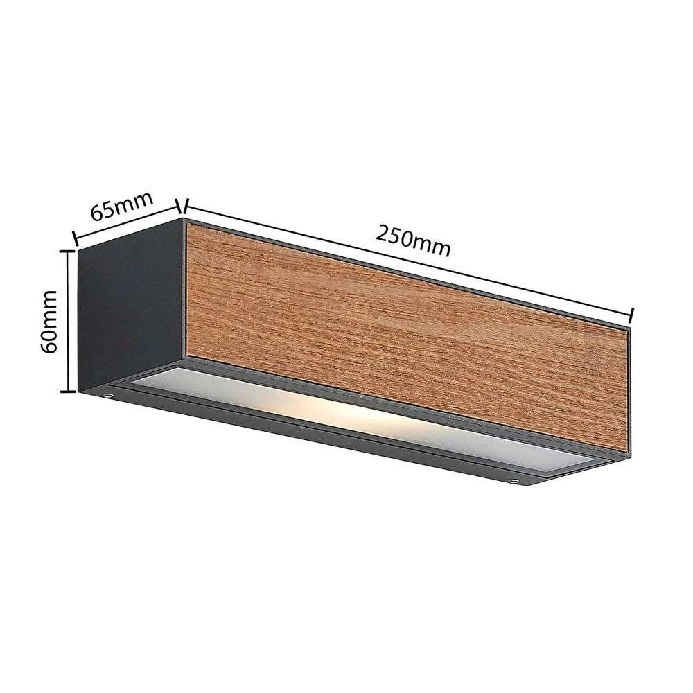 Lucande Lámparas Lengo Aplique Exterior L25 Wood - Lucande 2 Lucande Lámparas Lengo Aplique Exterior L25 Wood - Lucande - Imagen 2