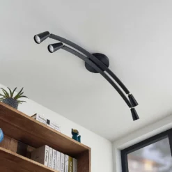 Lucande Lámparas Velanoris 4 Lámpara De Techo Black - Lucande -Lucande 4251911726824 3