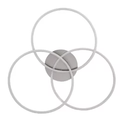 Lucande Lámparas Lucardis 3 LED Lámpara De Techo Silver - Lucande