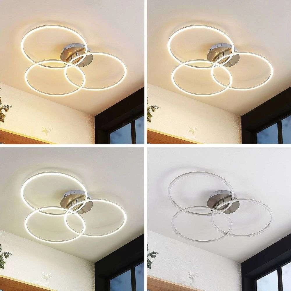 Lucande Lámparas Lucardis 3 LED Lámpara De Techo Silver - Lucande 2 Lucande Lámparas Lucardis 3 LED Lámpara De Techo Silver - Lucande - Imagen 2