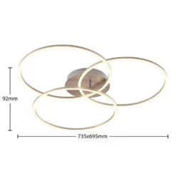 Lucande Lámparas Lucardis 3 LED Lámpara De Techo Silver - Lucande 9 Lucande Lámparas Lucardis 3 LED Lámpara De Techo Silver - Lucande -Lucande 4251911729641 5