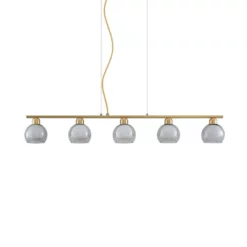 Lucande Lámparas Mylah 5 Lámpara Colgante Brass - Lucande