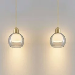 Lucande Lámparas Mylah 2 Lámpara Colgante Brass - Lucande -Lucande 4251911730265 5