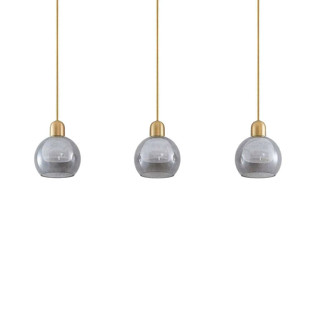 Lucande Lámparas Mylah 3 Lámpara Colgante L18 Brass - Lucande 1 Lucande Lámparas Mylah 3 Lámpara Colgante L18 Brass - Lucande