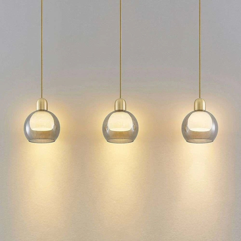 Lucande Lámparas Mylah 3 Lámpara Colgante L18 Brass - Lucande 4 Lucande Lámparas Mylah 3 Lámpara Colgante L18 Brass - Lucande - Imagen 4