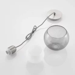 Lucande Lámparas Kaiya Lámpara Colgante Nickel - Lucande -Lucande 4251911738193 6