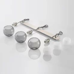 Lucande Lámparas Kaiya 3 Lámpara Colgante L18 Nickel - Lucande -Lucande 4251911738216 6