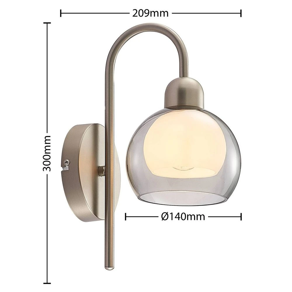 Lucande Lámparas Kaiya Aplique De Pared Nickel - Lucande 2 Lucande Lámparas Kaiya Aplique De Pared Nickel - Lucande - Imagen 2